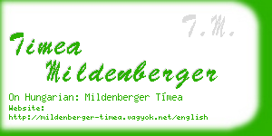 timea mildenberger business card
